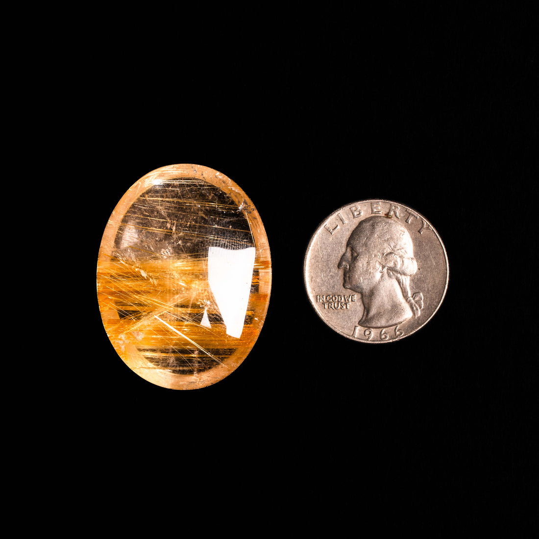 Quartz, Lodalite - Polished Cab