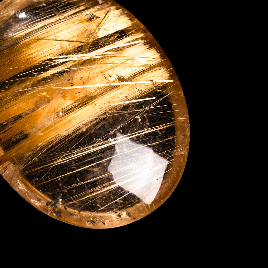 Quartz, Lodalite - Polished Cab