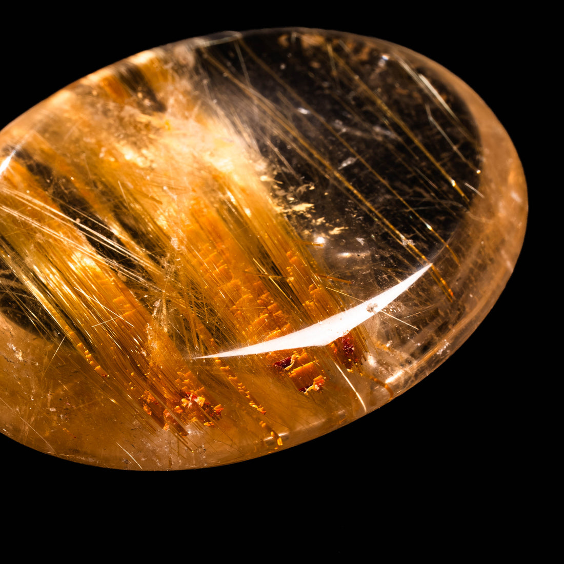Quartz, Lodalite - Polished Cab