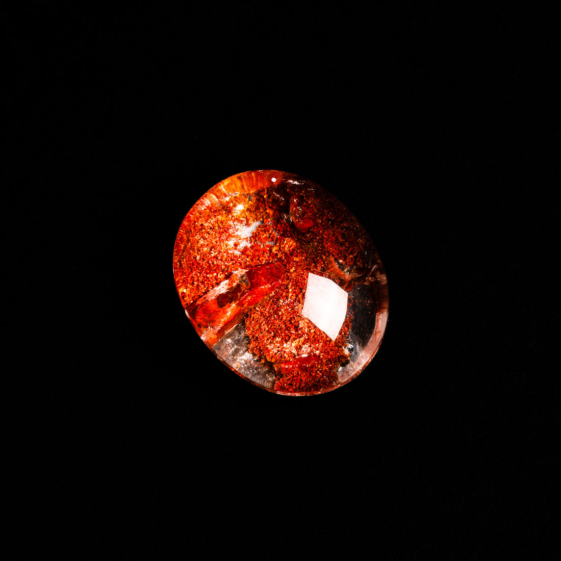Quartz, Lodalite - Polished Cab