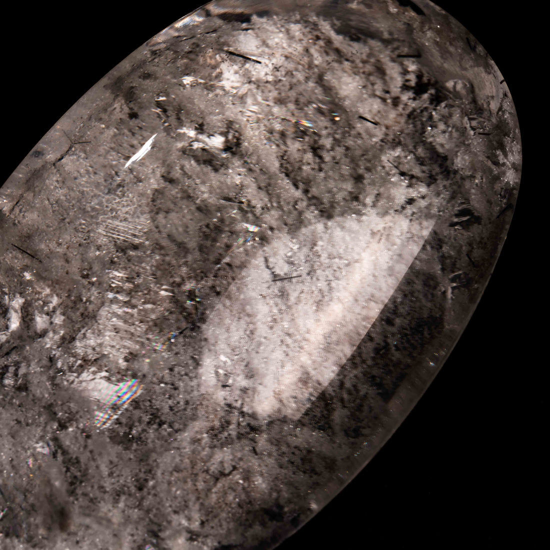 Quartz, Lodalite - Polished Cab
