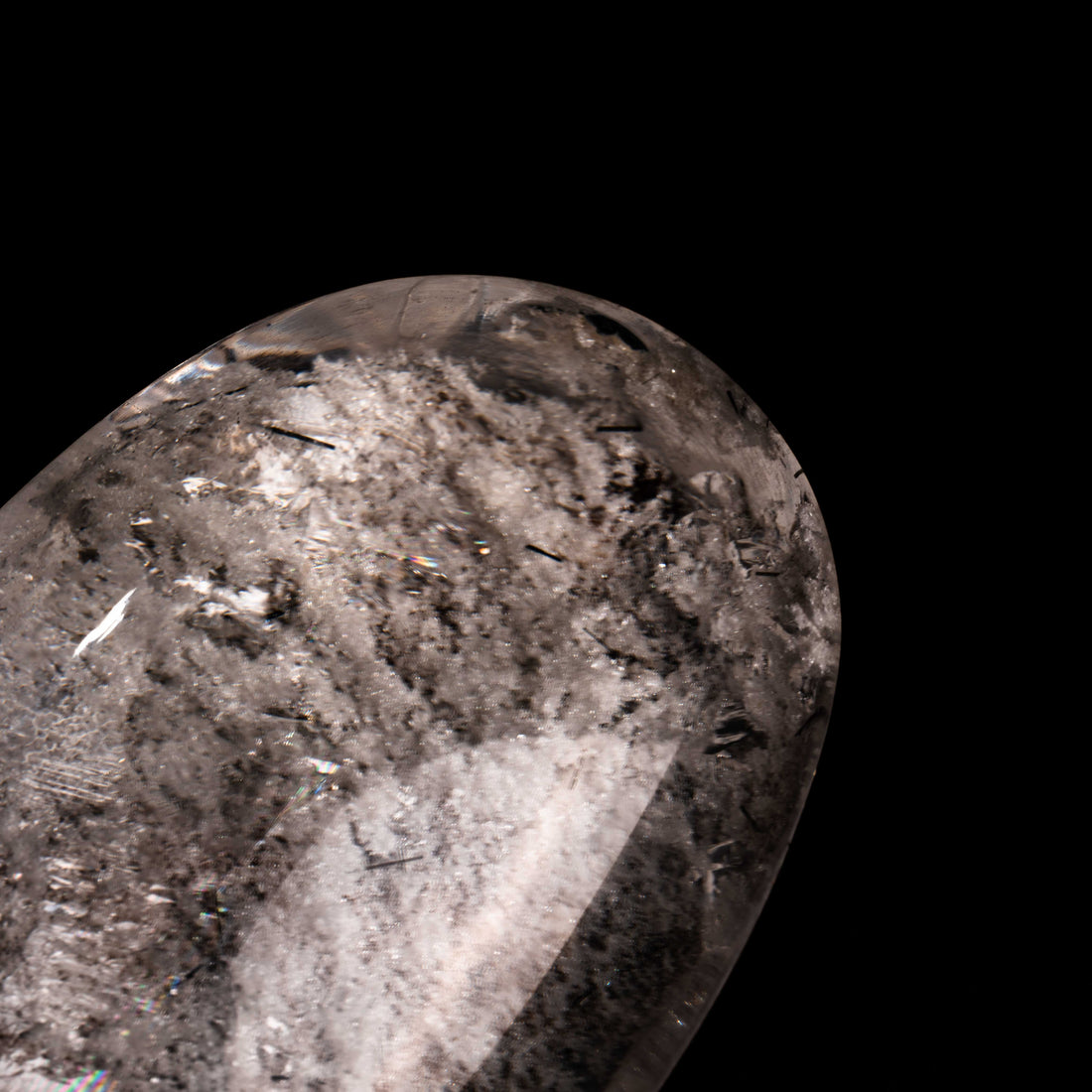 Quartz, Lodalite - Polished Cab