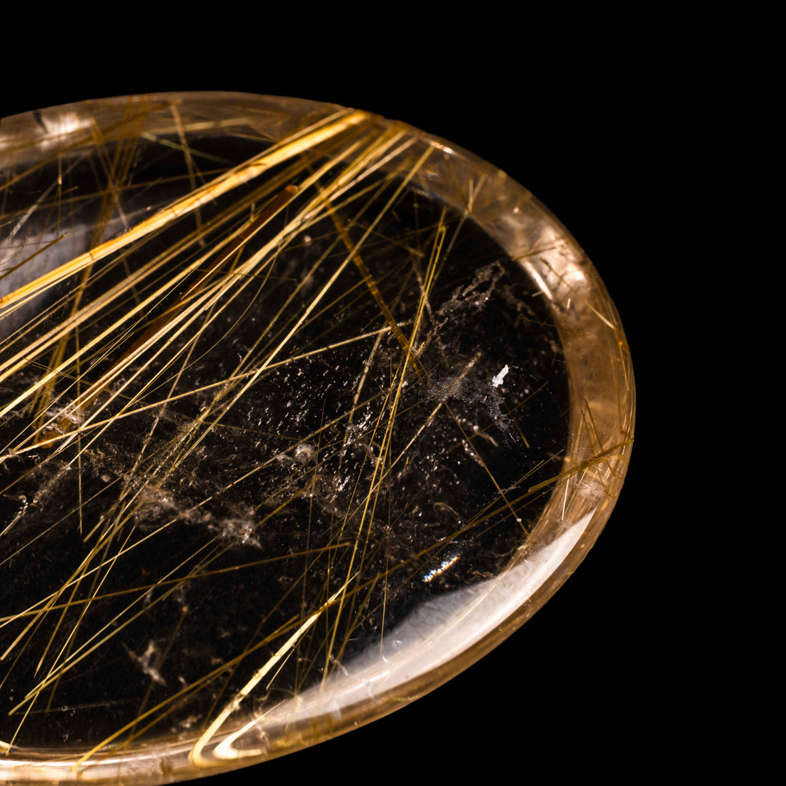 Quartz, Lodalite - Polished Cab