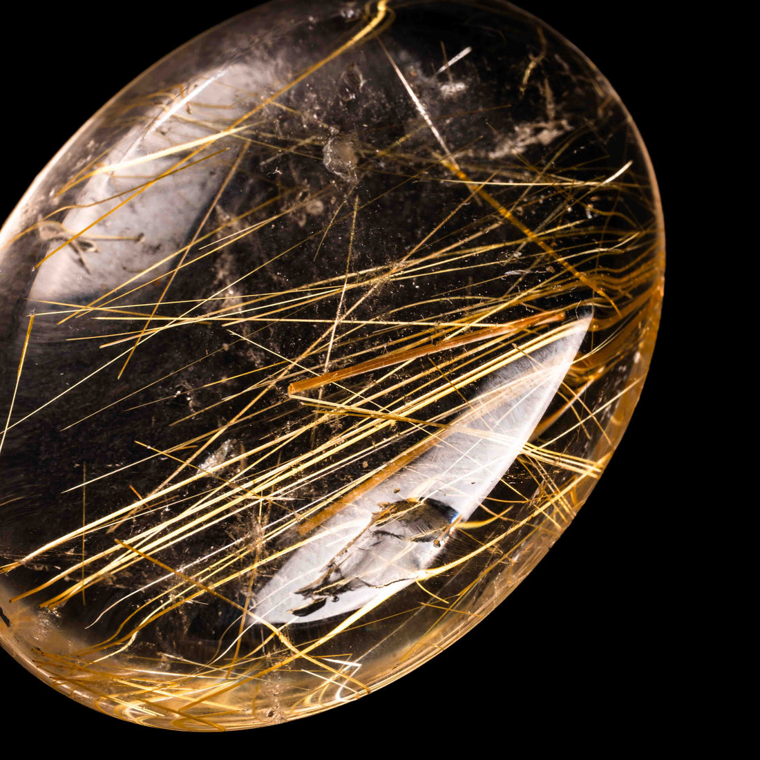 Quartz, Lodalite - Polished Cab