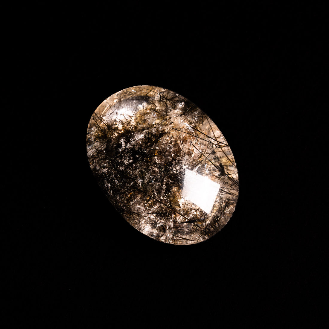 Quartz, Lodalite - Polished Cab