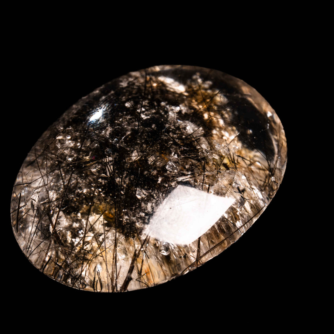 Quartz, Lodalite - Polished Cab