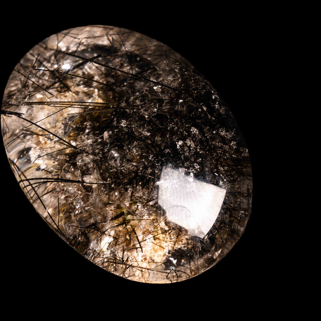 Quartz, Lodalite - Polished Cab