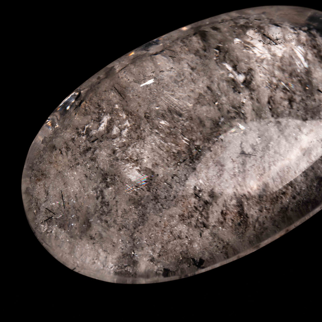 Quartz, Lodalite - Polished Cab