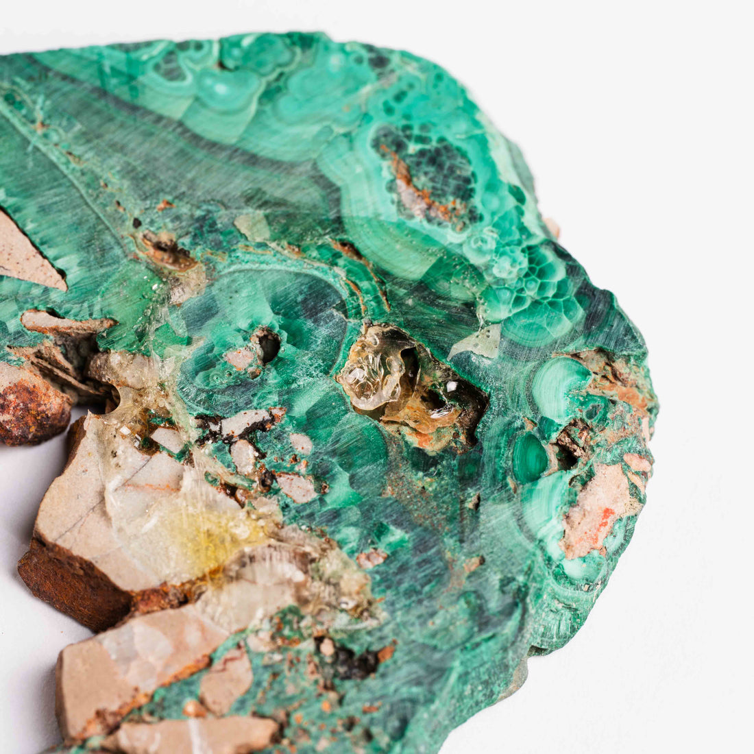 Bisbee Malachite & Gem Silica - Earth Love Gallery