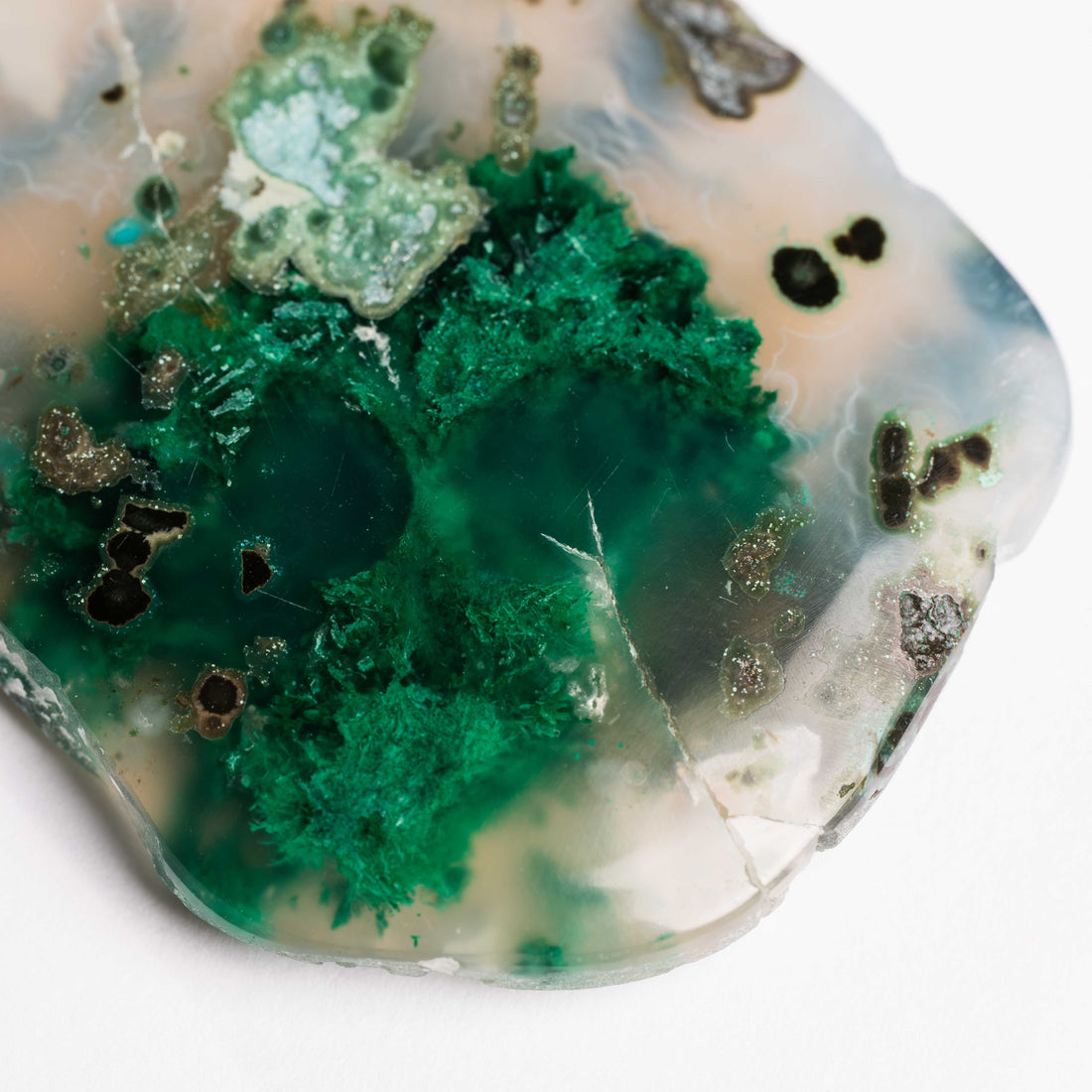 Bisbee Malachite & Gem Silica - Earth Love Gallery