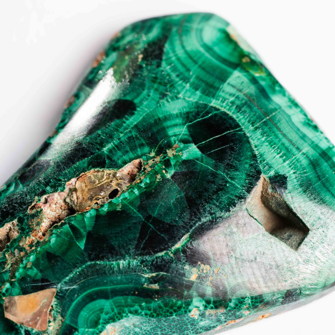 Bisbee Malachite & Gem Silica - Earth Love Gallery