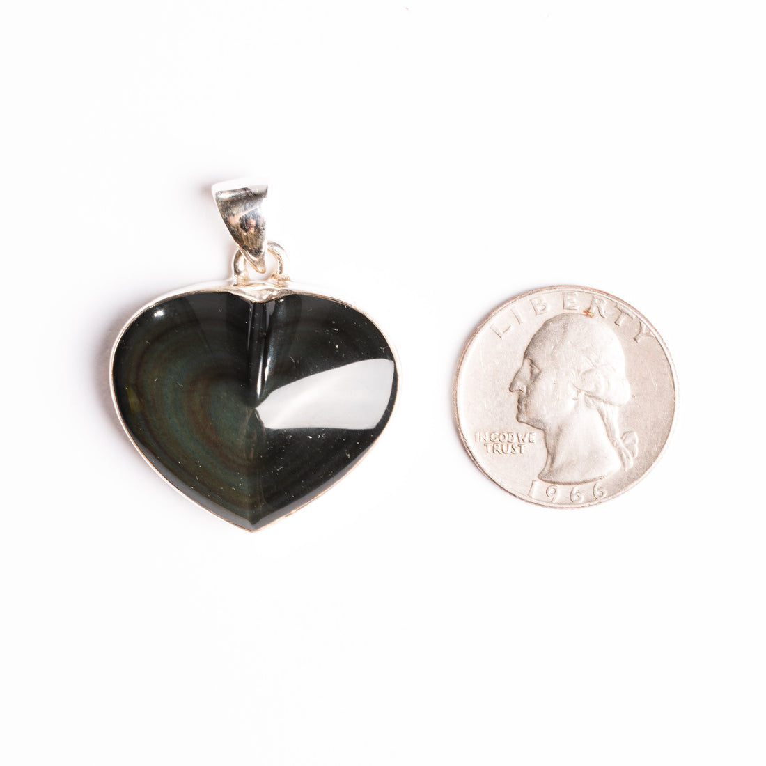 Obsidian, Rainbow - Pendant