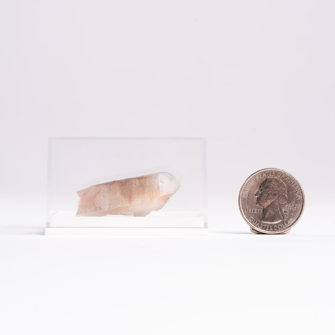 Papagoite and Ajoite in Quartz- Point