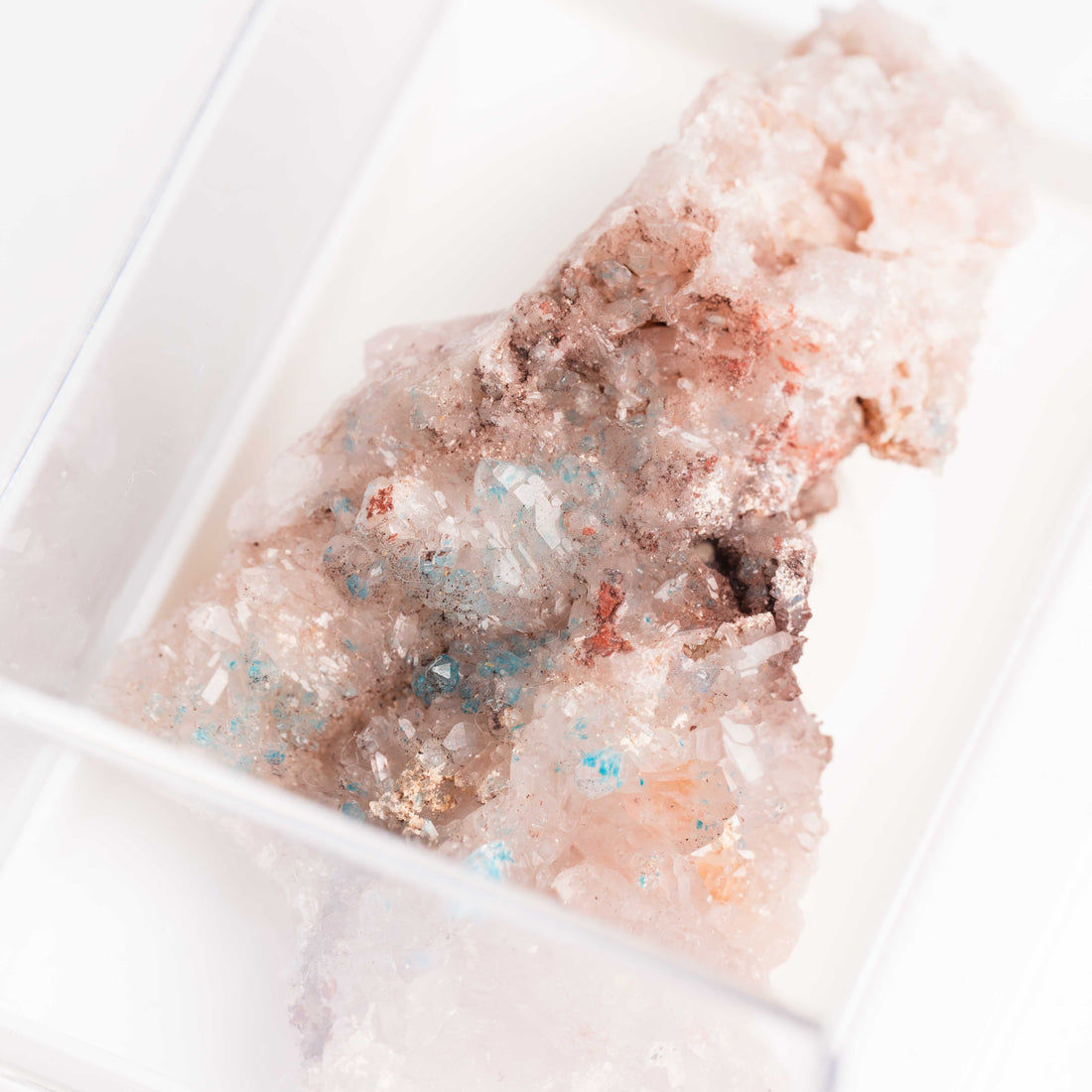 Papagoite and Ajoite in Quartz- Cluster