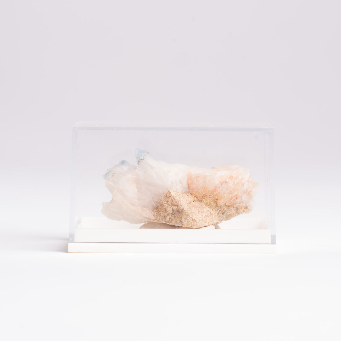 Papagoite and Ajoite in Quartz- Cluster