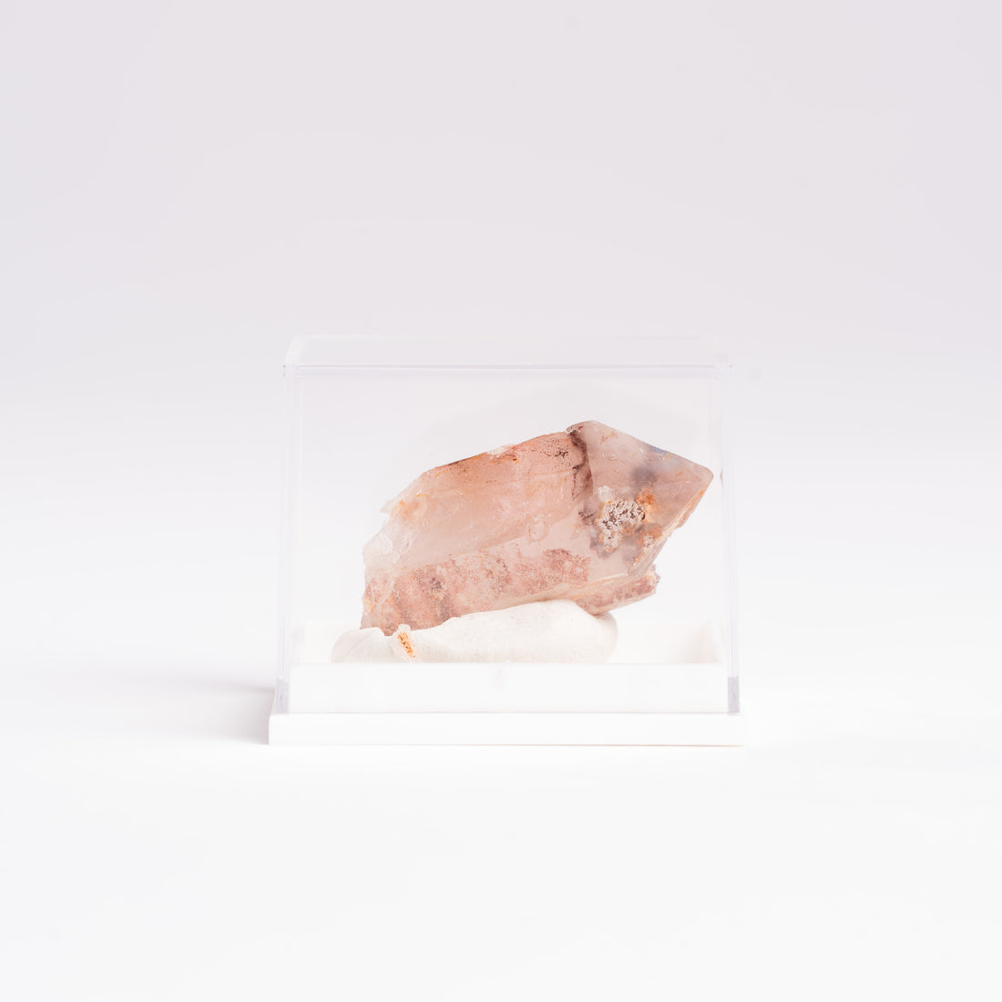 Papagoite and Ajoite in Quartz- Point