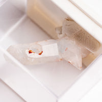 Papagoite and Ajoite in Quartz- Point