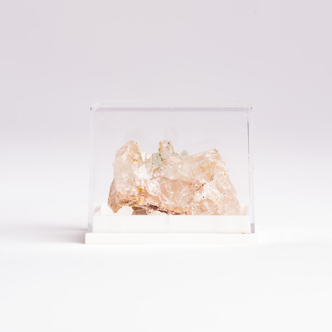 Papagoite and Ajoite in Quartz- Cluster
