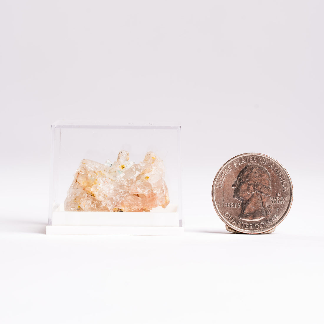Papagoite and Ajoite in Quartz- Cluster