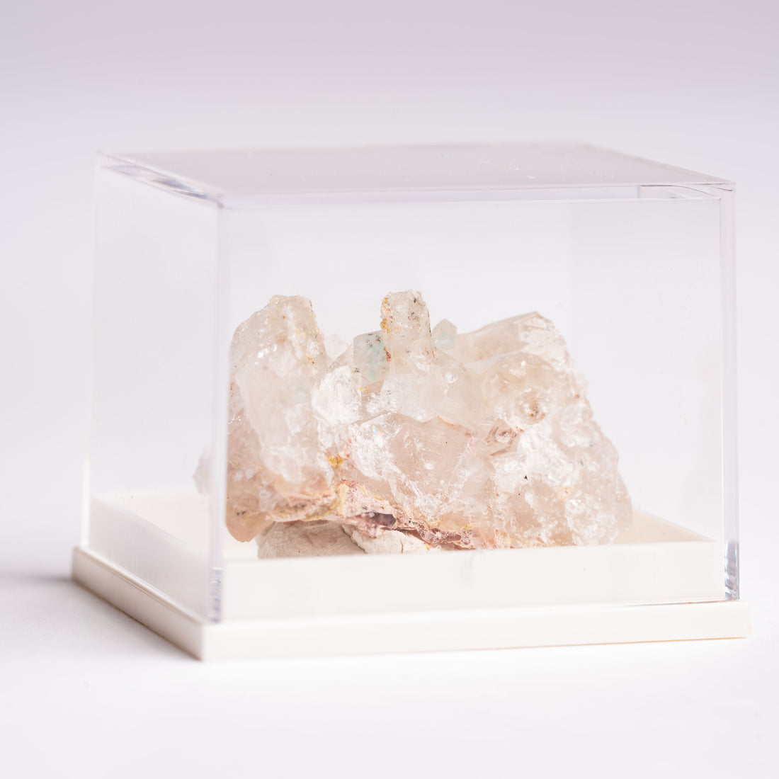 Papagoite and Ajoite in Quartz- Cluster