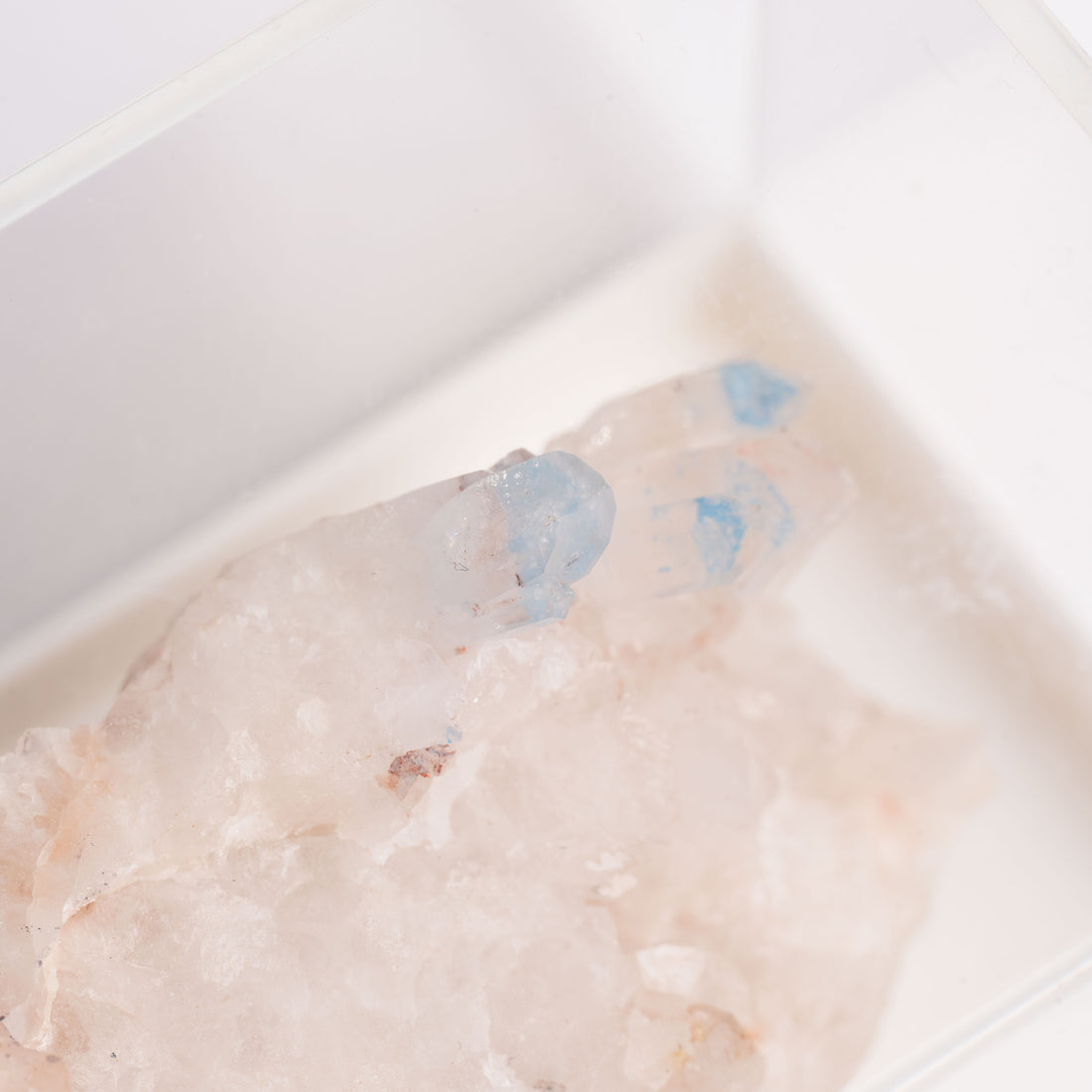 Papagoite and Ajoite in Quartz- Cluster