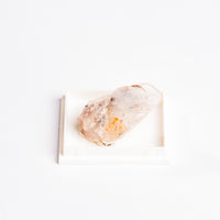 Papagoite and Ajoite in Quartz- Point