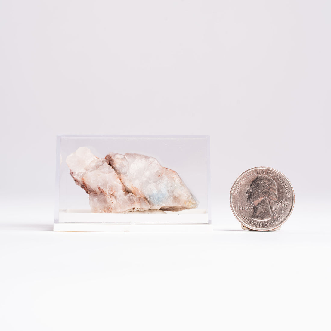 Papagoite and Ajoite in Quartz- Cluster