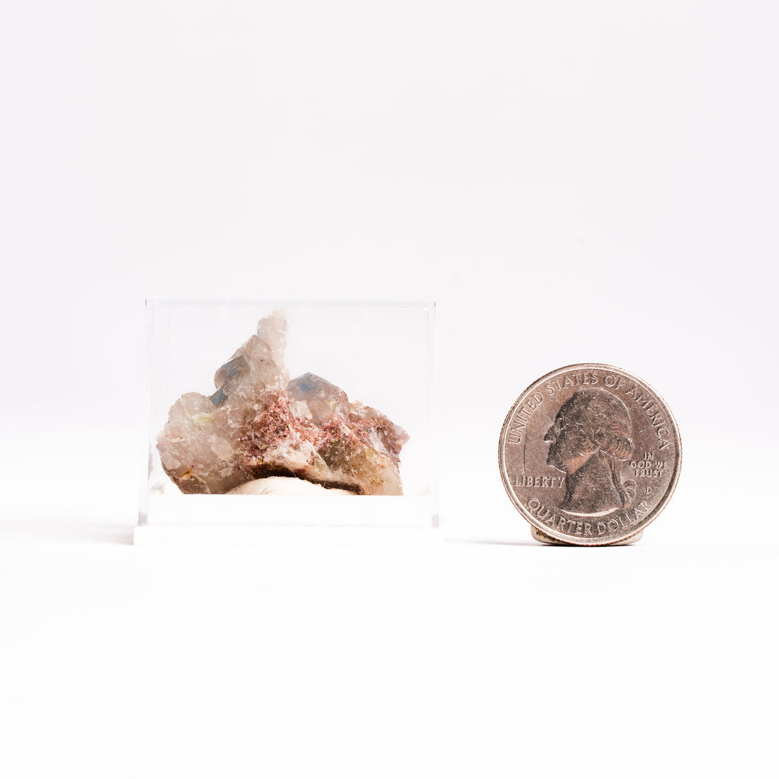 Papagoite and Ajoite in Quartz- Cluster