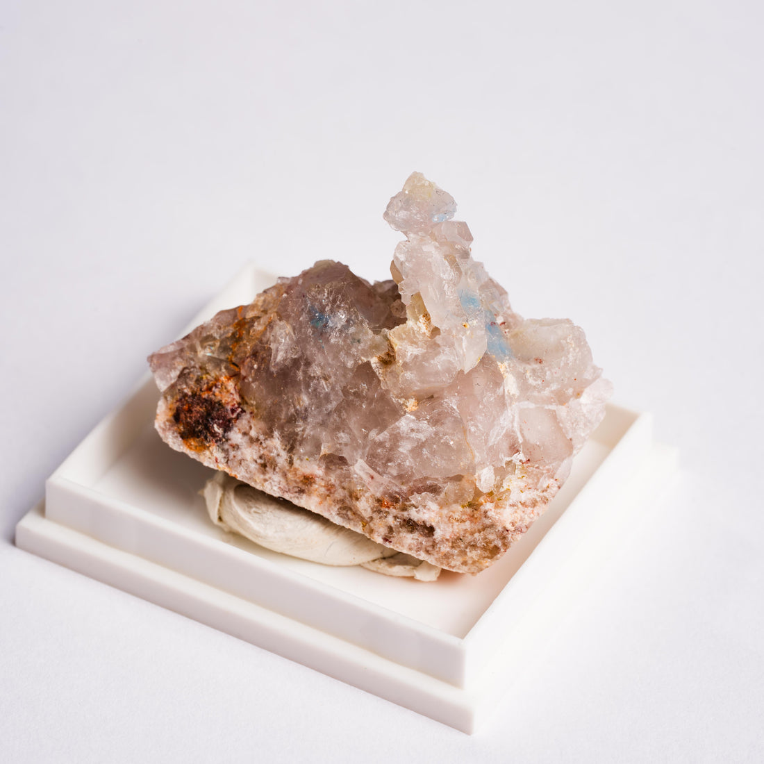 Papagoite and Ajoite in Quartz- Cluster