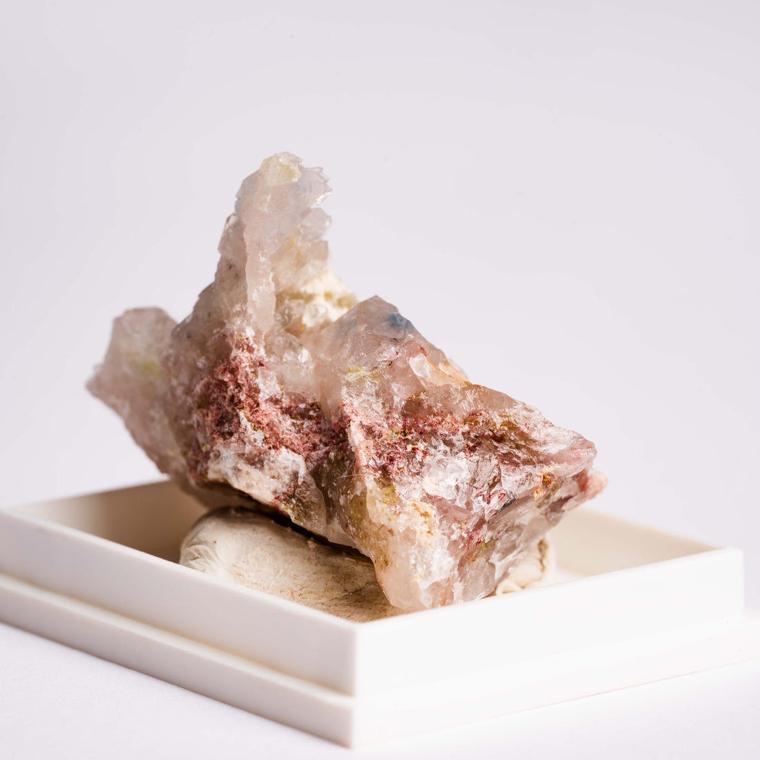 Papagoite and Ajoite in Quartz- Cluster