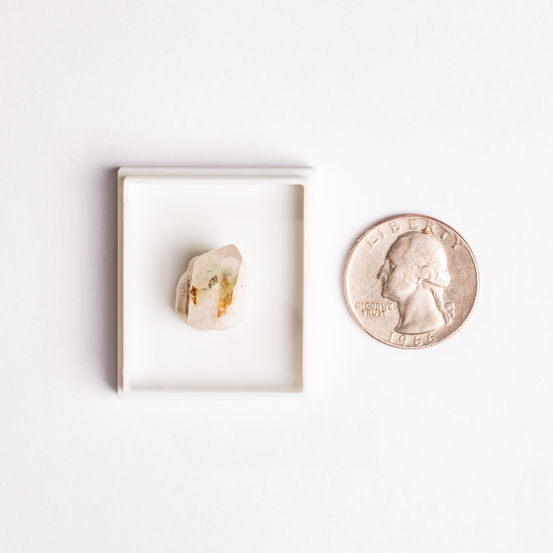 Papagoite and Ajoite in Quartz- Point