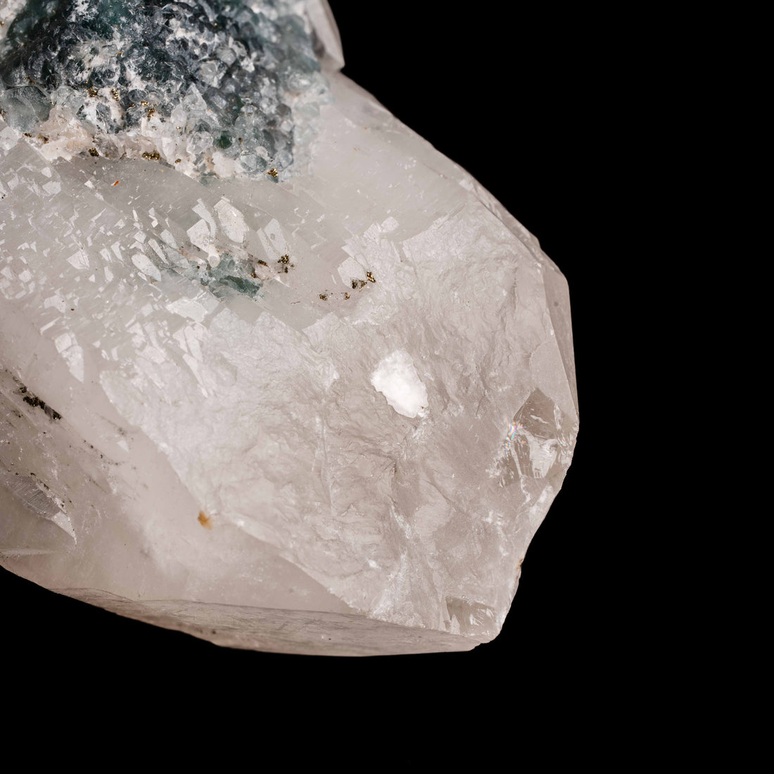 Quartz, w/ Blue Fluorite