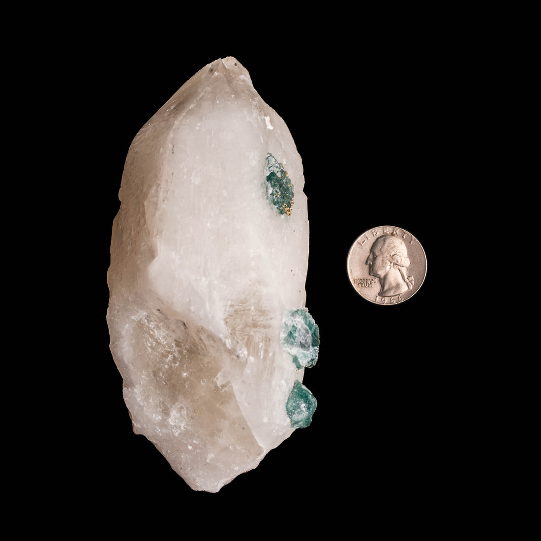 Quartz, w/ Blue Fluorite