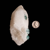Quartz, w/ Blue Fluorite