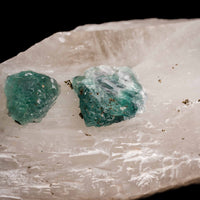 Quartz, w/ Blue Fluorite