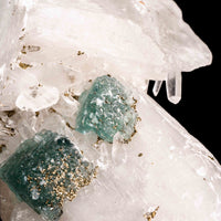 Quartz, w/ Blue Fluorite