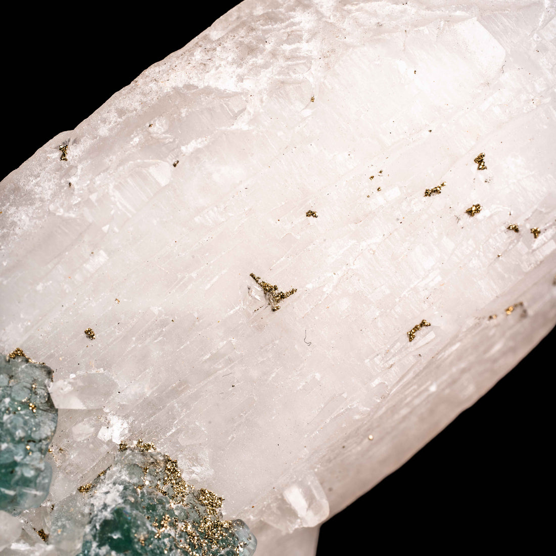 Quartz, w/ Blue Fluorite