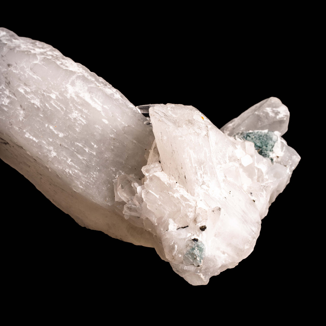 Quartz, w/ Blue Fluorite