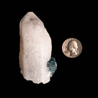 Quartz, w/ Blue Fluorite