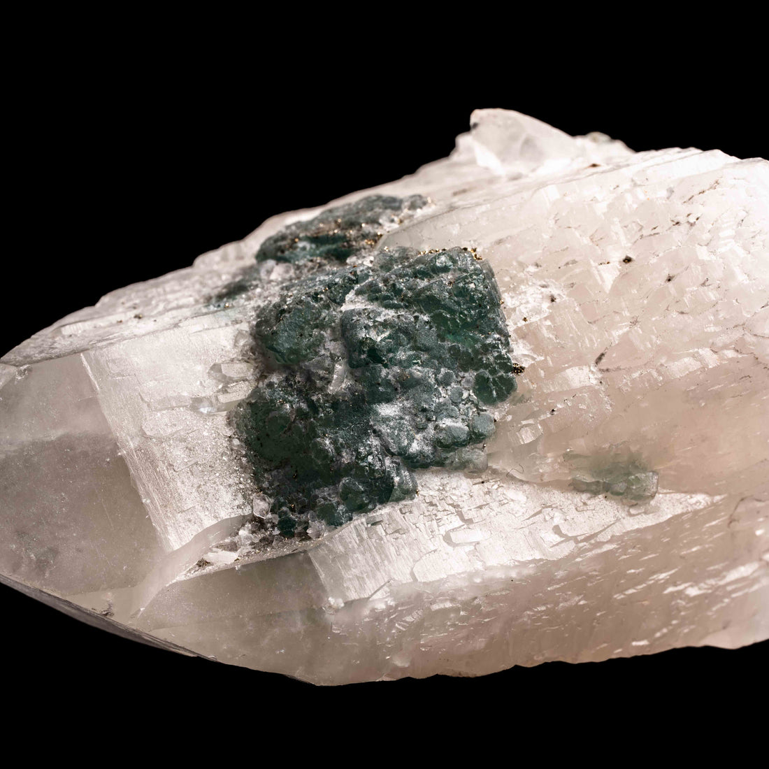 Quartz, w/ Blue Fluorite