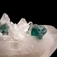 Quartz, w/ Blue Fluorite