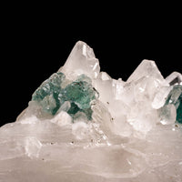 Quartz, w/ Blue Fluorite