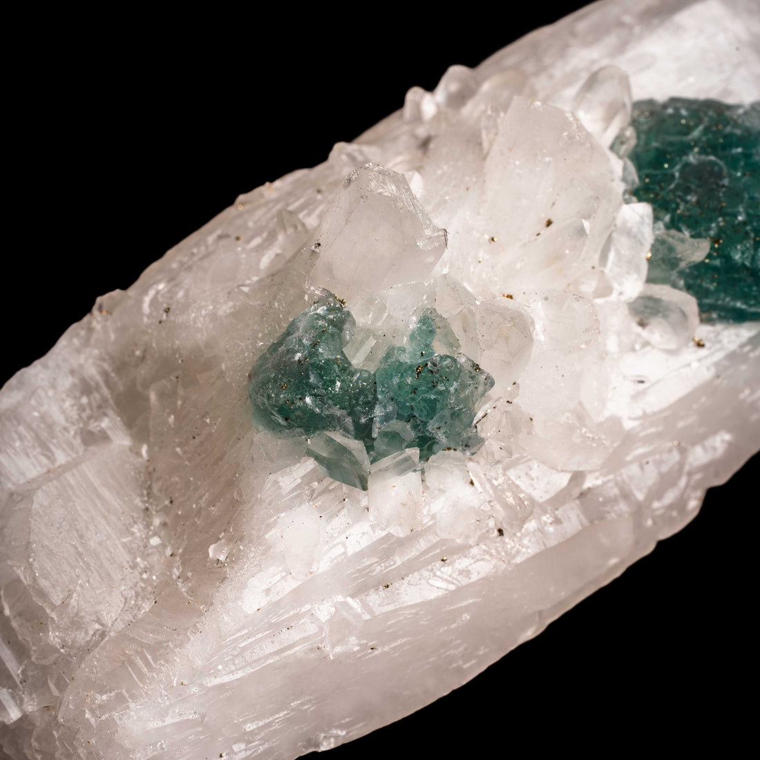 Quartz, w/ Blue Fluorite