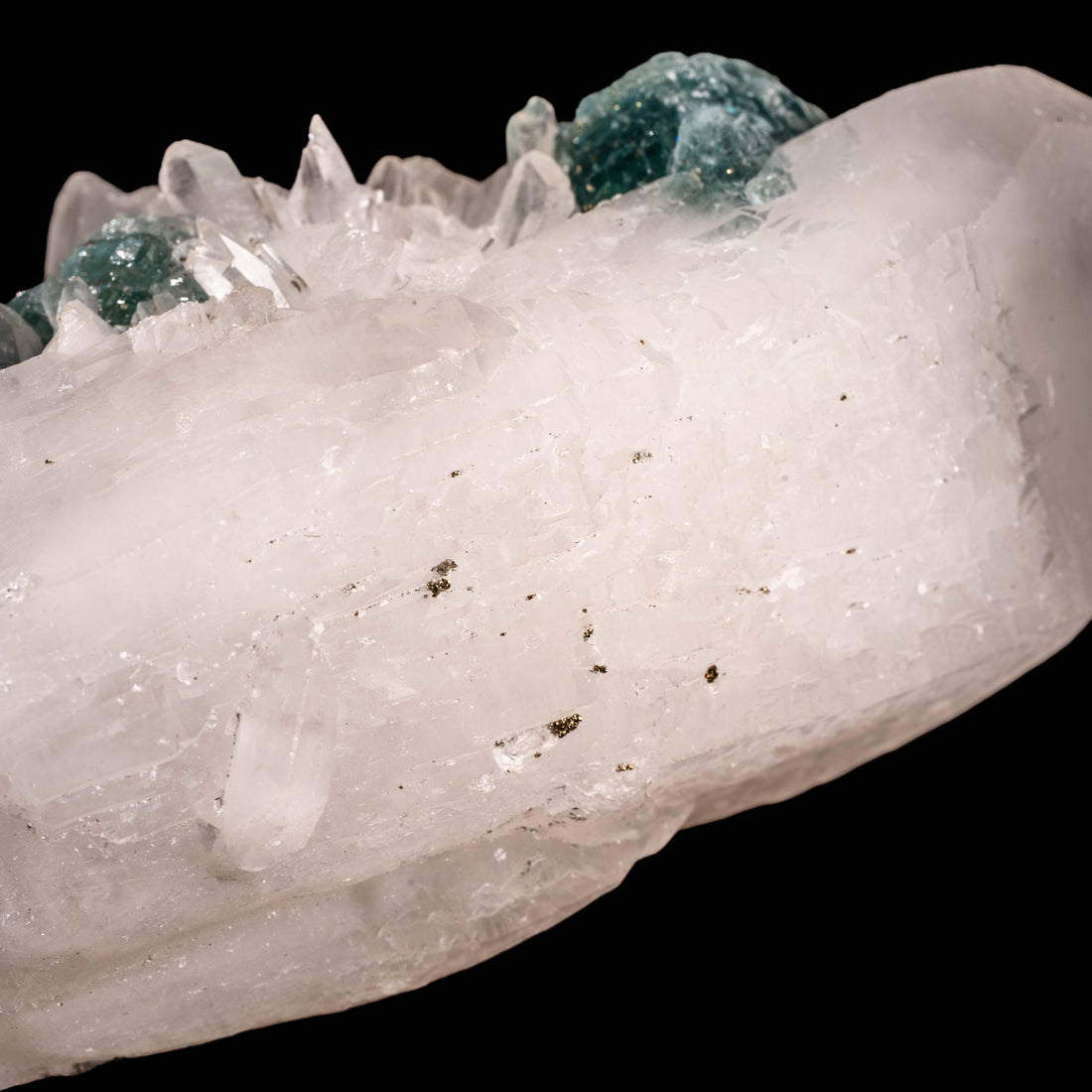 Quartz, w/ Blue Fluorite