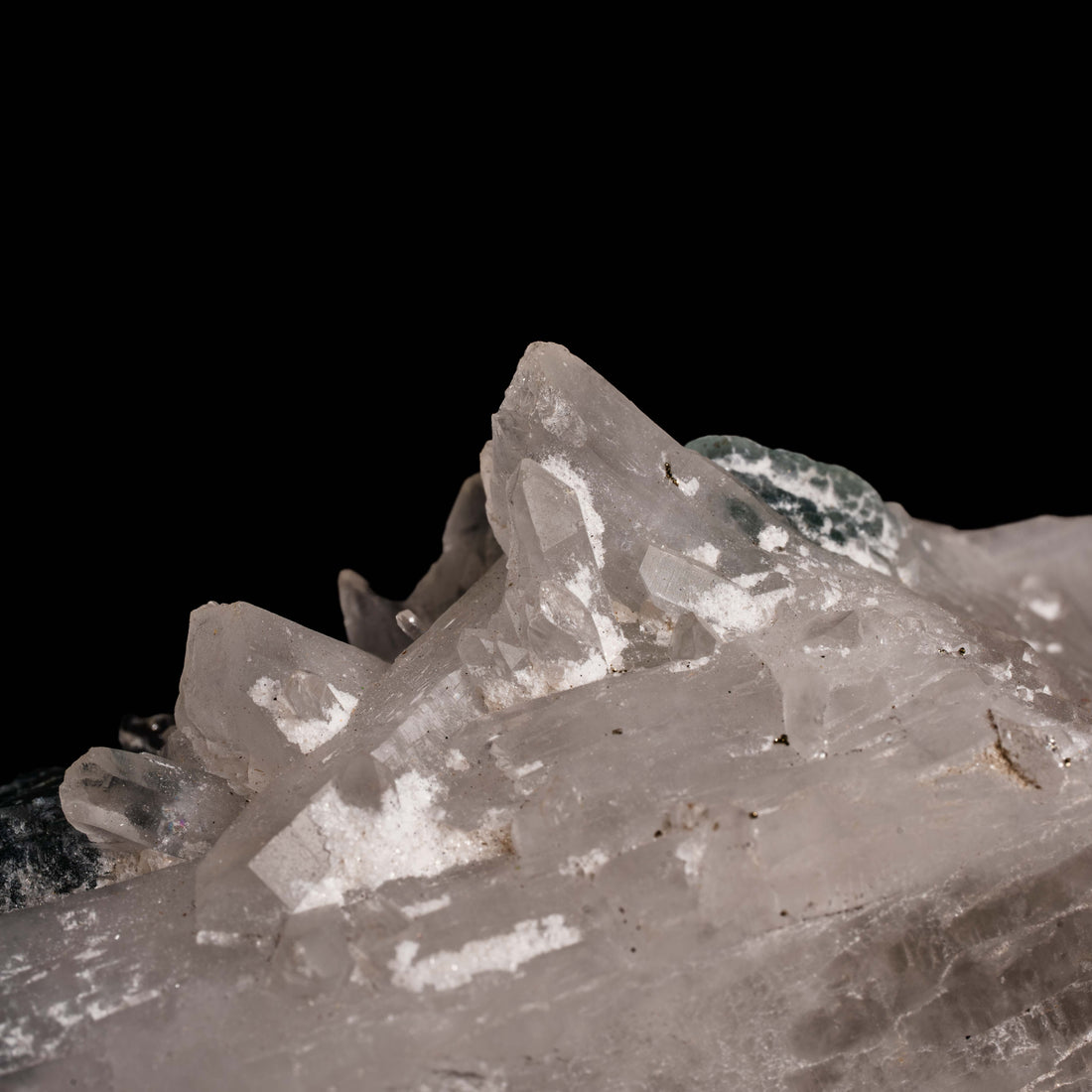 Quartz, w/ Blue Fluorite
