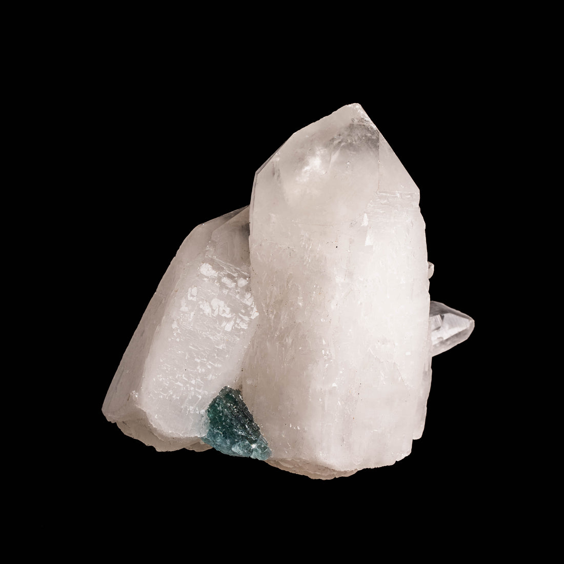 Quartz, w/ Blue Fluorite