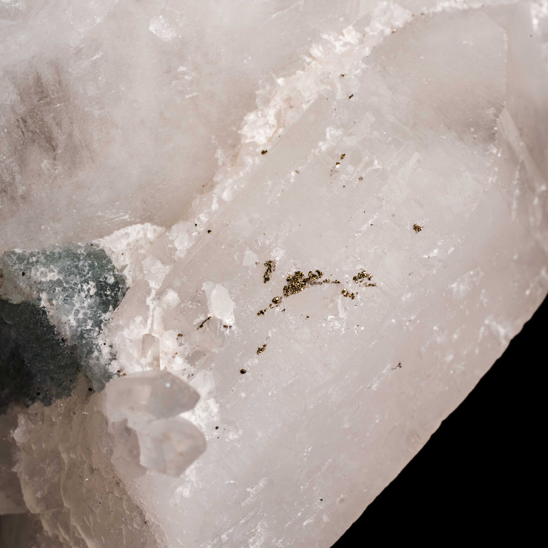 Quartz, w/ Blue Fluorite