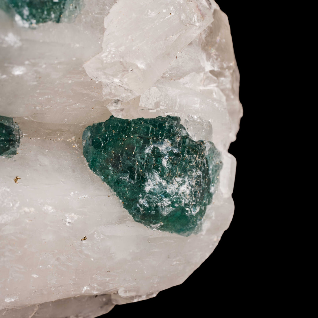 Quartz, w/ Blue Fluorite