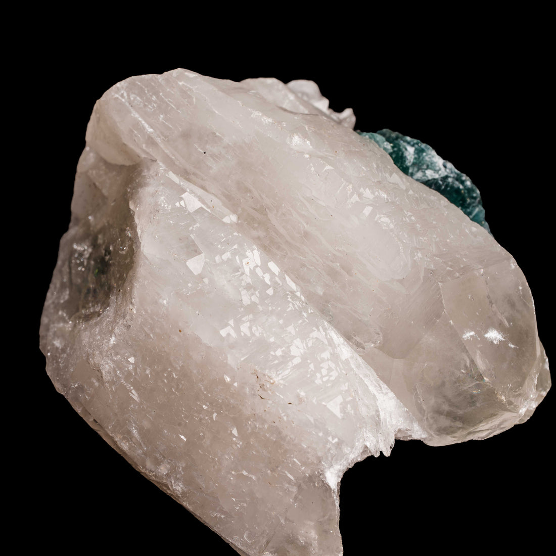 Quartz, w/ Blue Fluorite