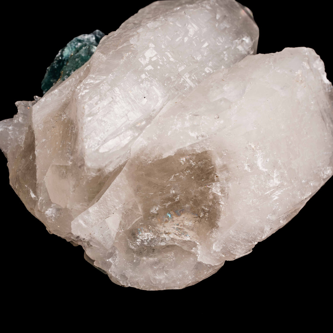 Quartz, w/ Blue Fluorite
